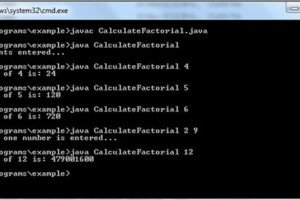 Calculate Factorial of an Integer with Command Line Argument in Java