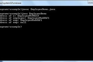 java program output