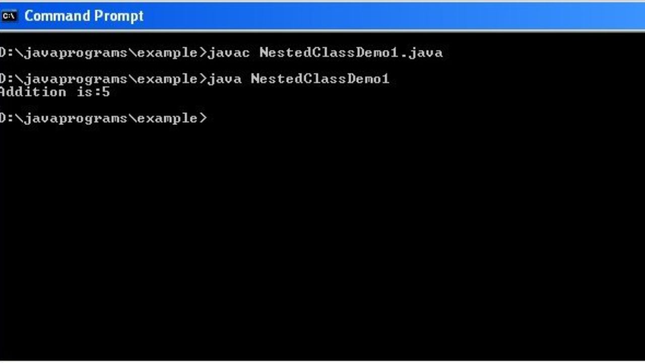 How To Instantiate An Inner Class Code For Nested Class In Java