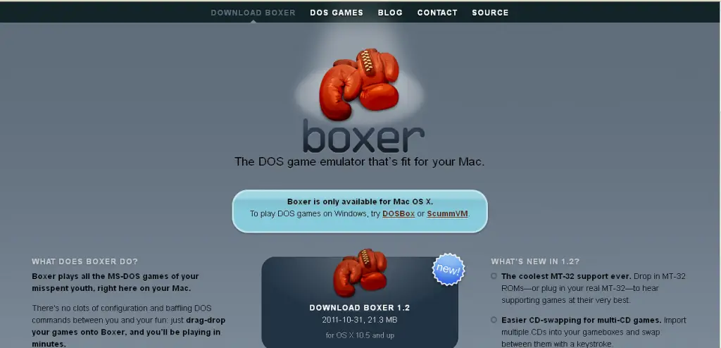 boxer dos emulator mac