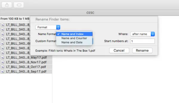 rename files on mac