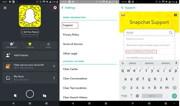 How To Delete Or Deactivate Snapchat Account The Geeks Club