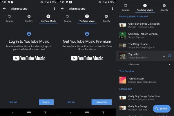 How to use Spotify or YouTube Music in Alarm Clock App (2)