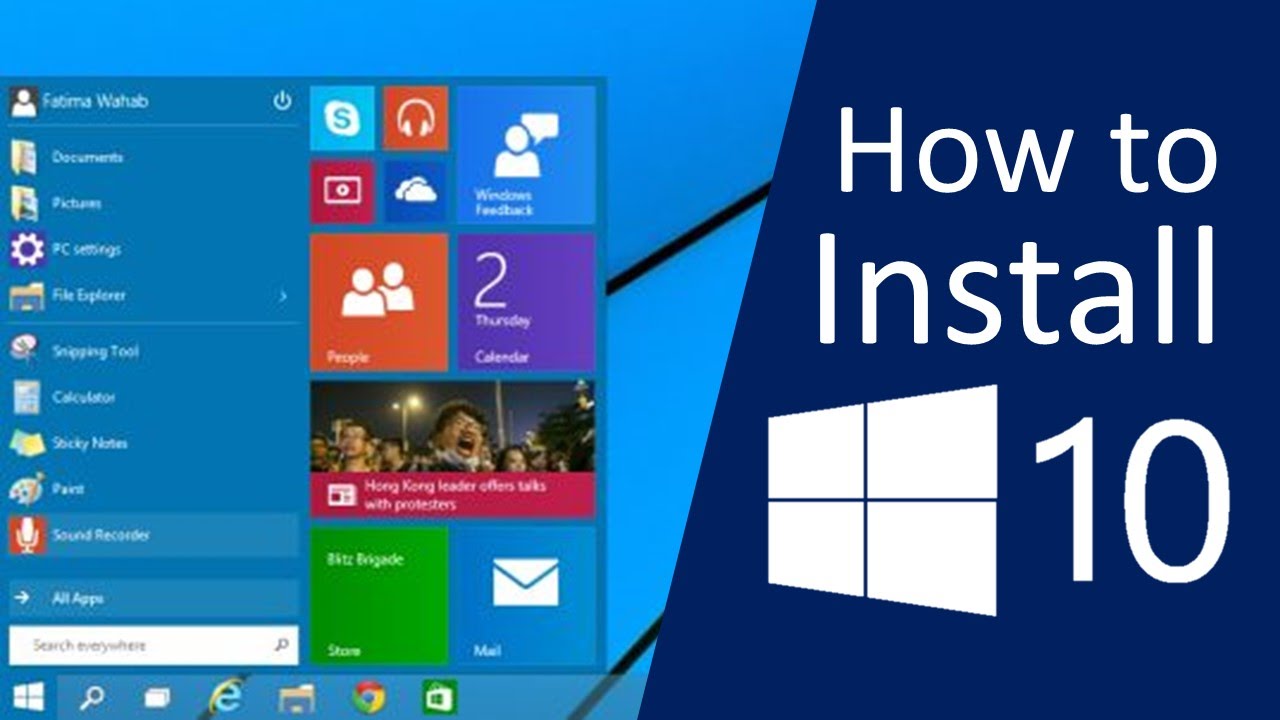 How to Install Windows 10