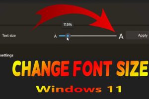 How to Change Text Size Across Windows apps